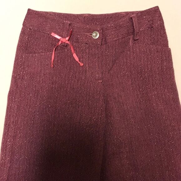 Talbots Herringbone Culottes Girls Size 7 Pink Vintage - Picture 5 of 16